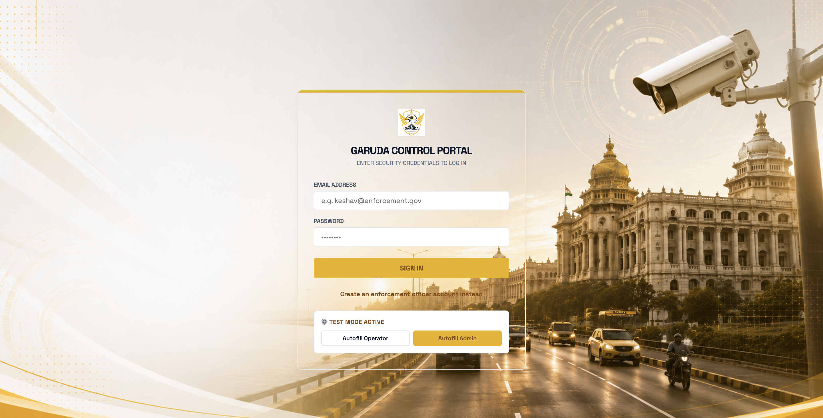 Garuda smart traffic interface code view on GitHub